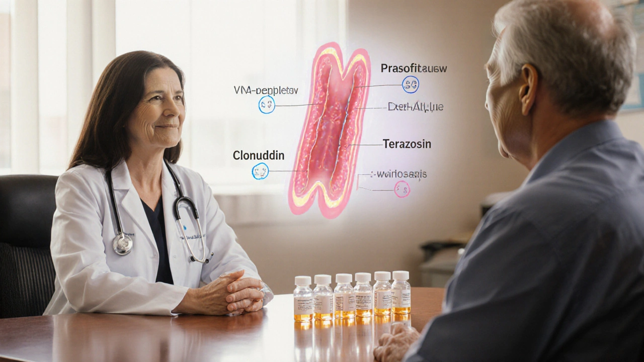 Prazosin vs. Other Alpha‑Blockers: Which Is Best for Blood Pressure, BPH, or PTSD Nightmares?